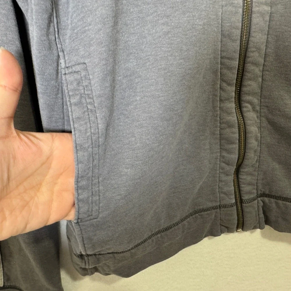 Banana‎ Republic Mens Track Jacket Medium Charcoal Gray Full Zip Athletic
